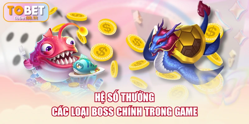 Hệ số thưởng các loại boss chính trong game